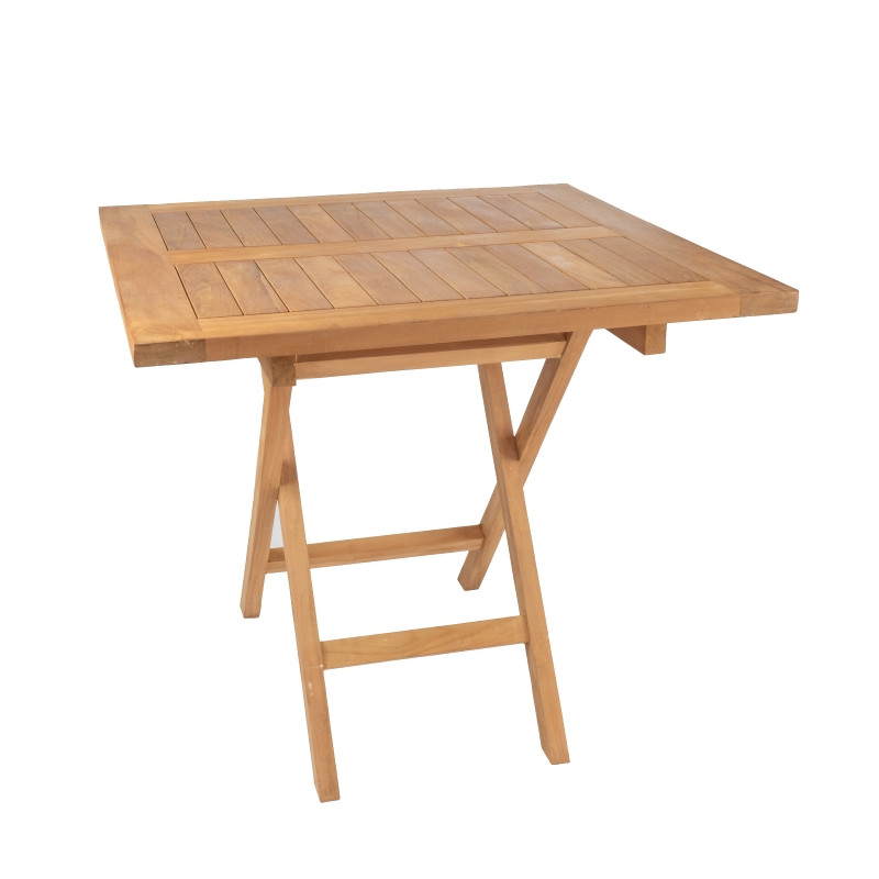 galop Bang om te sterven Maken Teak klaptafel 80 cm | Brulo.nl