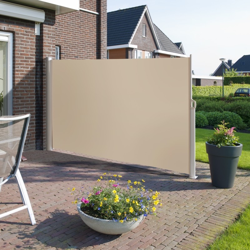 Oprolbaar aluminium Windscherm (H)160/180cm